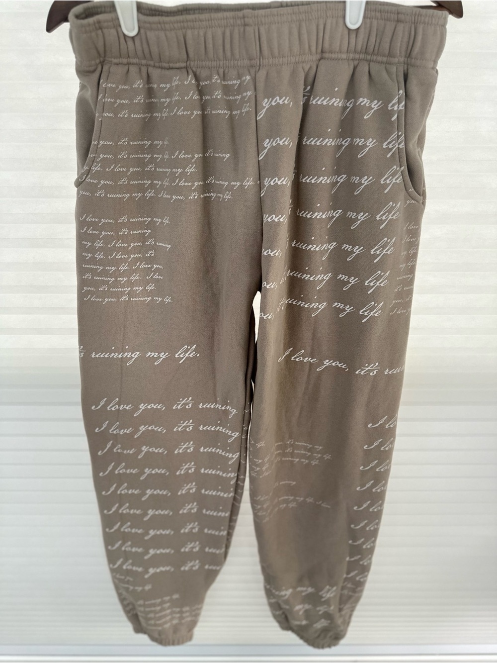 Taylor Swift Tortured Poets Department Sweatpants Size L Like New